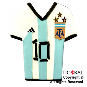 ADOR TORTA FALSA ARGENTINA AFA CAMISETA FUTBOL A. PORC FRIA x 1